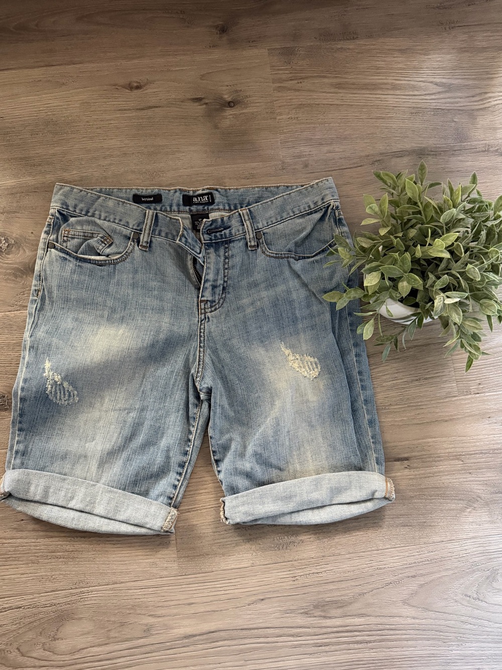 a.n.a Light Wash Blue Denim Jean Shorts